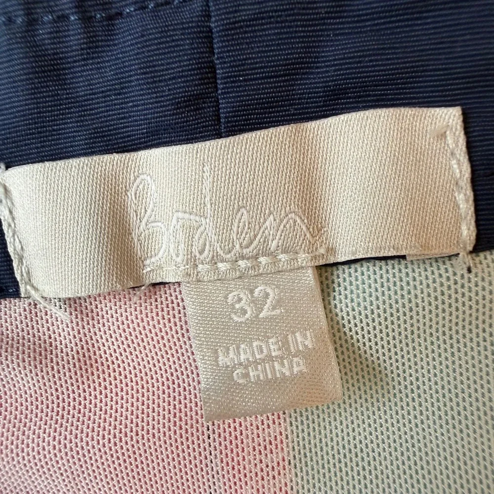 Boden Mens Colorblock Swim Trunks Navy‎ Pink Blue M0182 Size 32